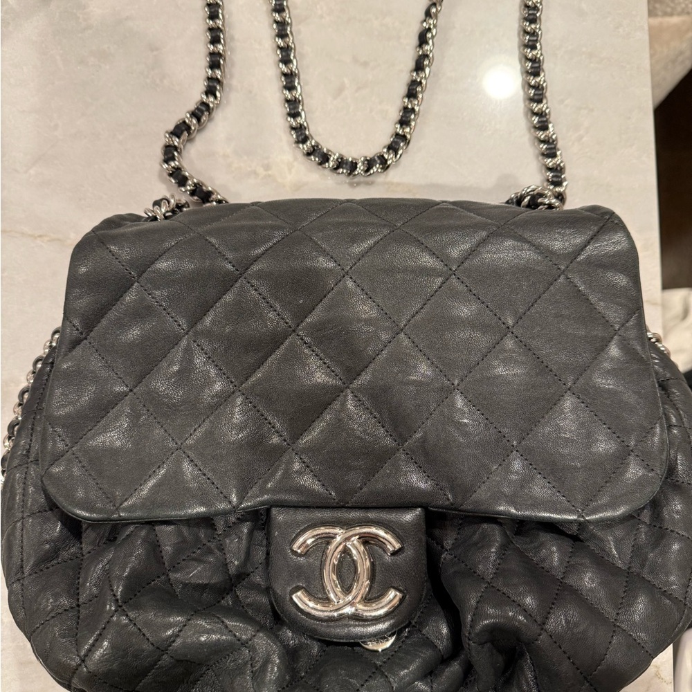 Chanel Black Quilted Leather Bag